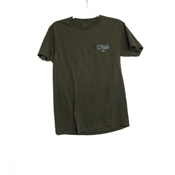 ONeill Mens Green Logo Graphic T-Shirt Size S Cotton Casual - Picture 1 of 10